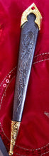 Load image into Gallery viewer, Renaissance Style Bodice Scissors in Sheath, Dagger Sharp PLUS FREE FOB!