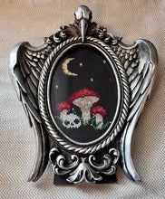 Load image into Gallery viewer, Raven's Skull Photo or Cross Stitch Frame with FREE Cross Stitch Pattern