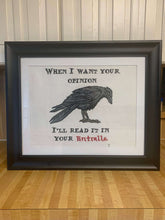 Load image into Gallery viewer, Opinions and Entrails with Crow Cross Stitch Kit