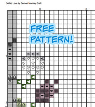 Load image into Gallery viewer, Fantasy Dragon Heart Photo or Cross Stitch Frame with FREE Copy Cross Stitch Pattern of Gothic Love