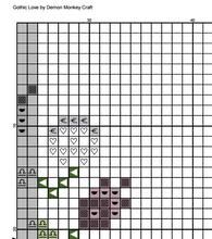 Load image into Gallery viewer, Gothic Love Digital Cross Stitch Pattern