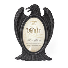 Load image into Gallery viewer, Raven Gothic Photo Cross Stitch Frame with FREE Physical Copy of Cross Stitch Pattern Gothic Florals With Birds
