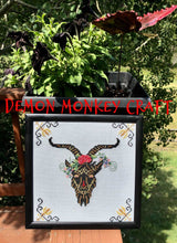 Load image into Gallery viewer, Satan's Seasons-Summer DIGITAL Cross Stitch Pattern - Demon Monkey Craft