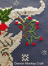 Load image into Gallery viewer, Satan's Seasons-Winter DIGITAL Cross Stitch Pattern - Demon Monkey Craft