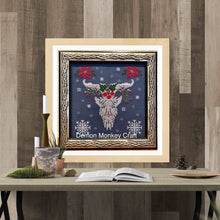 Load image into Gallery viewer, Satan's Seasons-Winter DIGITAL Cross Stitch Pattern - Demon Monkey Craft