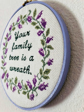 Load image into Gallery viewer, Your Family Tree Is A Wreath DIGITAL Cross Stitch PATTERN