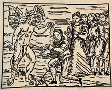 Load image into Gallery viewer, Historic Woodcut, The Devil Re Baptising a Male Witch DIGITAL PATTERN