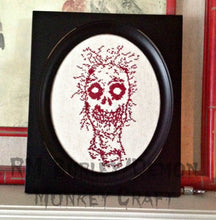 Load image into Gallery viewer, Necromantic Grinning Skull DIGITAL PATTERN