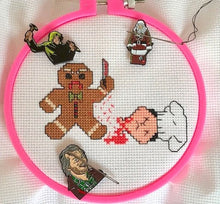 Load image into Gallery viewer, HORROR NEEDLE MINDERS for Cross Stitch Embroidery