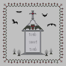 Load image into Gallery viewer, Tomb Sweet Tomb Gothic Cross Stitch Sampler DIGITAL PATTERN
