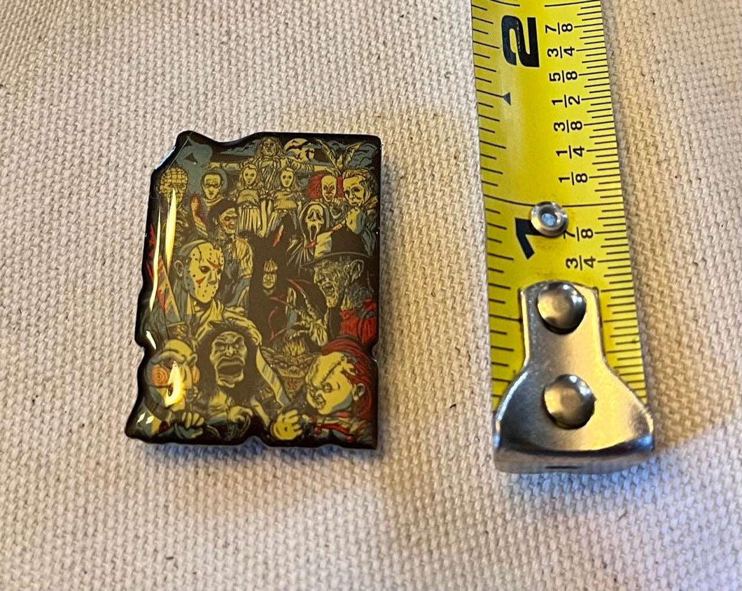 Multiple horror movie characters needle minder