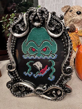 Load image into Gallery viewer, Kraken Photo/Cross Stitch Frame with FREE Physical Copy &quot;What Lurks Beneath&quot; Cross Stitch Pattern
