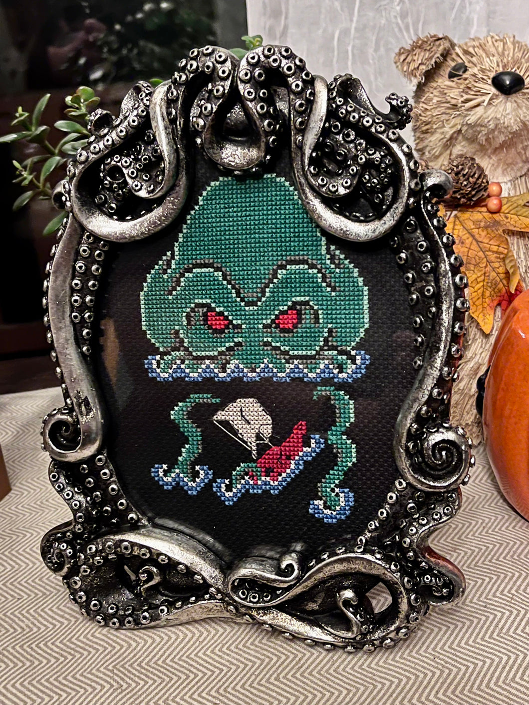 Kraken Photo/Cross Stitch Frame with FREE Physical Copy 