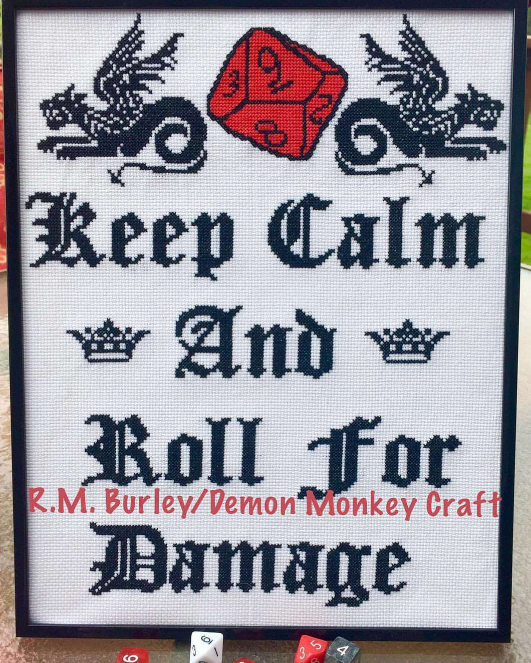 Keep Calm & Roll For Damage DIGITAL PATTERN
