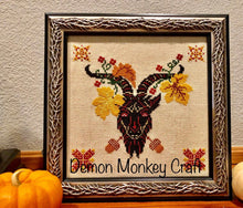 Load image into Gallery viewer, Satan&#39;s Seasons-Autumn DIGITAL Cross Stitch PATTERN - Demon Monkey Craft 

