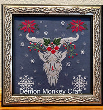 Load image into Gallery viewer, Satan&#39;s Seasons-Winter DIGITAL Cross Stitch Pattern - Demon Monkey Craft 
