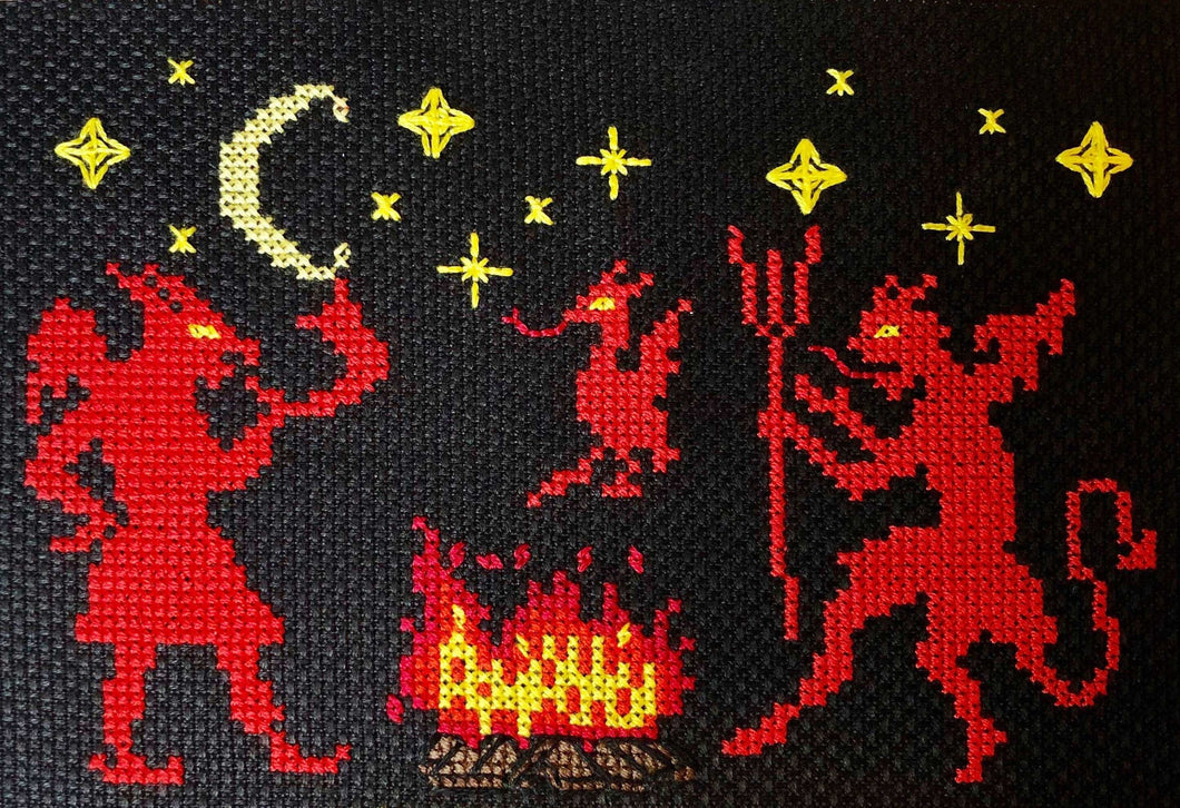 Dance with the Devils DIGITAL PATTERN for Cross Stitch
