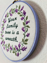 Load image into Gallery viewer, Your Family Tree Is A Wreath DIGITAL Cross Stitch PATTERN
