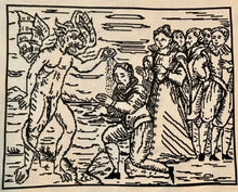 Load image into Gallery viewer, Historic Woodcut, The Devil Re Baptising a Male Witch DIGITAL PATTERN
