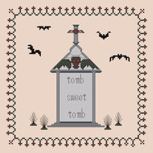 Load image into Gallery viewer, Tomb Sweet Tomb Gothic Cross Stitch Sampler DIGITAL PATTERN
