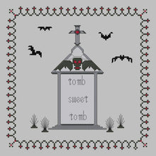 Load image into Gallery viewer, Tomb Sweet Tomb Gothic Cross Stitch Sampler DIGITAL PATTERN
